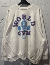 Felpa girocollo vintage anni 80 World Gym Venice California XXLarge