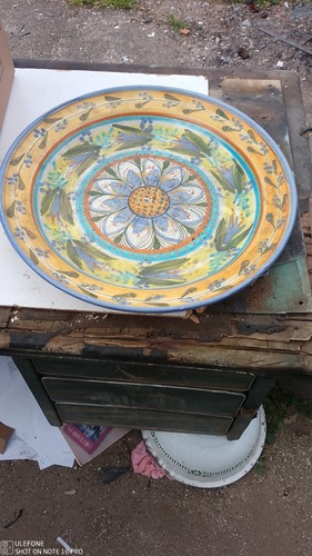 Grande piatto maiolica 50x50 - maiolica,
