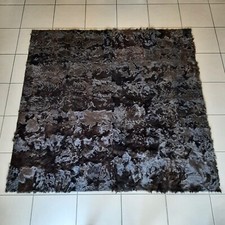 Tappeto Baxter Quadrato Grande Color Nero Esposizione Made In Italy Modernariato