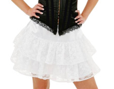 Gonna bianca pizzi tg. 42/44