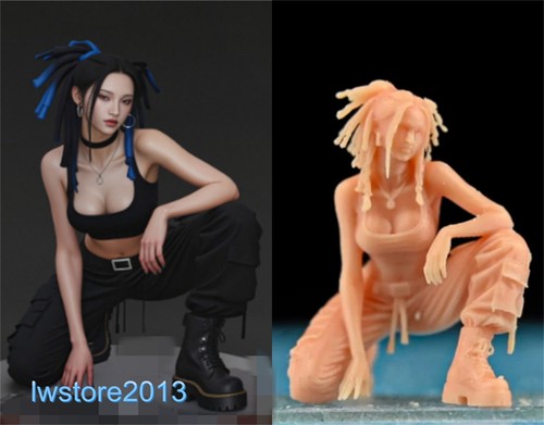 Figurine beauty girl - beauty, dipinte