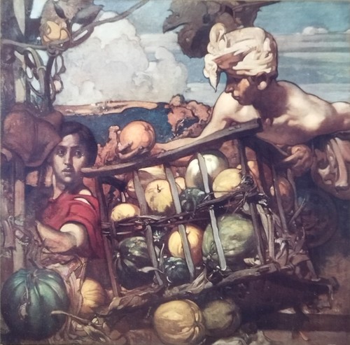 Antica stampa colori 1930 - a,