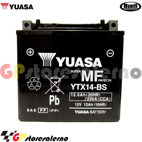 Ytx14 batteria yuasa buell - yuasa,