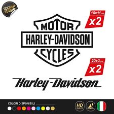 4 Adesivi Harley Davidson Prespaziati Compatibili Adventure Sportster Street Low