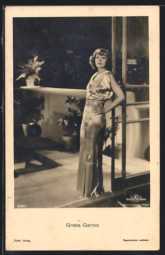 Cartolina attrice greta garbo - cartolina,