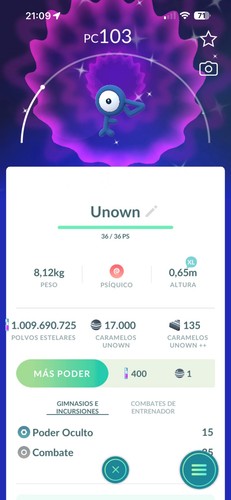 Shiny unown - unown, ✨