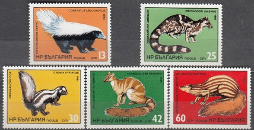 Bulgaria 1985 fauna - bulgaria, animali