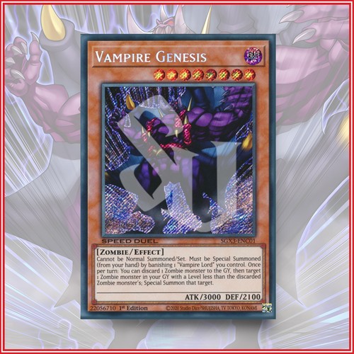 Yugioh vampire genesis sgx3 - yugioh,