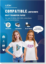 Carta Transfer per Tessuti, Carta Trasferelli 15Xa4 Carta Termoadesiva per Tessu