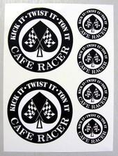 Adesivi CAFE RACER Bandiera a