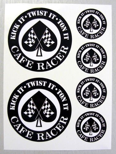 Adesivi cafe racer - cafe, a