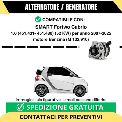 Alternatore smart fortwo - smart,