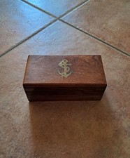 Set scrittoio 3 pezzi con contenitore in legno made in Italy 13.5x7x6 cm