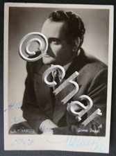 Fotografia Villani autografo tenore Gianni Poggi 1953