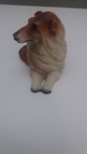 figurina vintage in resina cane  da pastore scozzese o Scotch Collie
