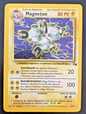 CARTA POKEMON MAGNETON HOLO unlimited ITALIANO n.011/62 SET FOSSIL 2000