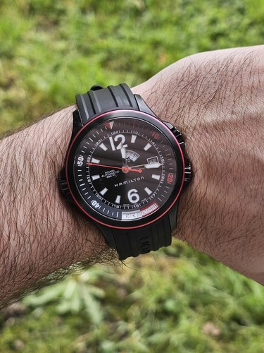 Hamilton khaki navy - navy, gmt
