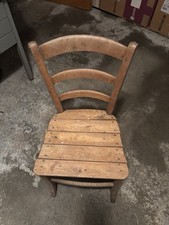 Sedia Antica In Legno Massello