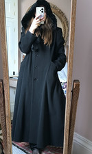 Maxi cappotto nero ITALIANO
