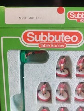 Subbuteo Squadra LW MACHINEPRINTED 573 WALES PERFETTA SCATOLA 63000 CON REF