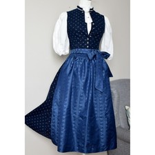 Dirndl Blu tg  36 it.  STILE TIROLESE Distler Vintage