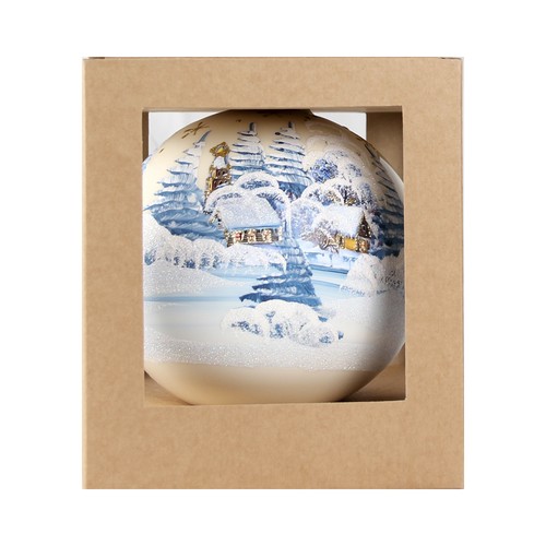 Sfera vetro decorata mano - decorata, a