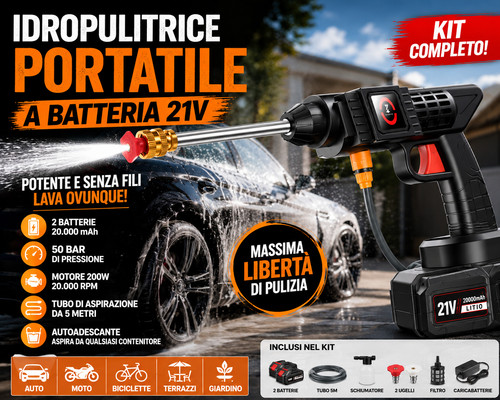 Idropulitrice batteria 21v 2 - idropulitrice, a