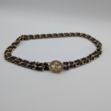 Cintura Chanel in pelle con
