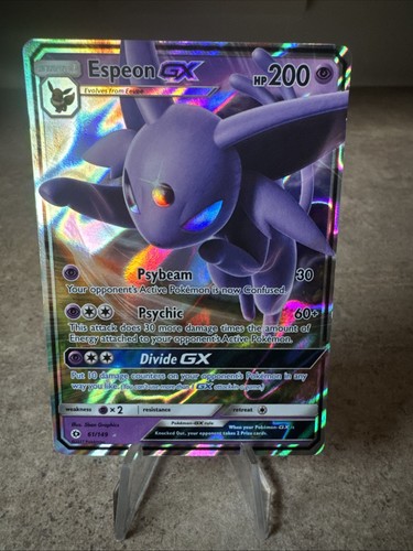 Carta pokemon espeon - pokemon, gx
