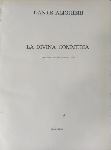 Divina commedia dante - -,