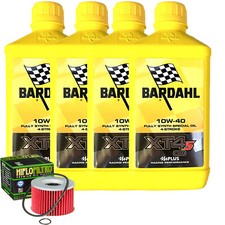 Kit Tagliando Olio Bardahl XT4S 10W40 + Filtro Per Honda CB750 RC01 1979>1982