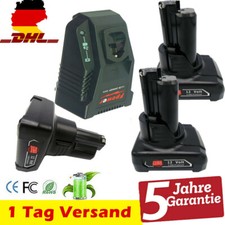 Per professionale Bosch 12 V 10,8 V 4 Ah 4 batterie di ricambio e caricabatterie 1600 Z0002Y GSR GSB GBA 