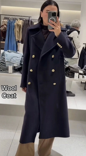 Cappotto donna lungo lana - , zara