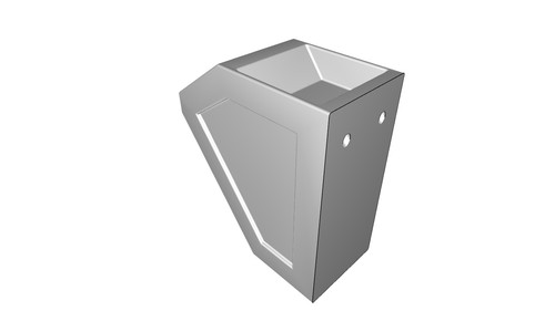 Porta utensili angolato - angolato, per