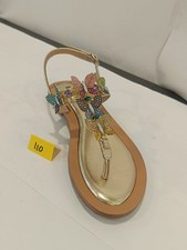 Sandali infradito color oro