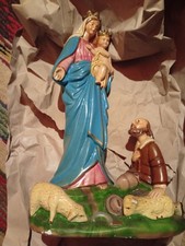 STATUA DELLA MADONNA CON IL BAMBINO GESÙ VINTAGE
