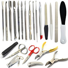 Strumenti professionali manicure pedicure toelettatura rimozione cuticole cucchiaio unghie sgorbia 