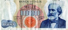 ITALY 1000 Lire - Issue Date
