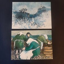 cartoline mario lupo preparativi-burrasca in normandia  antologica 1978