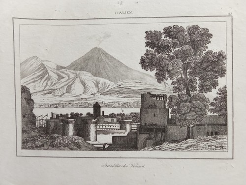Napoli veduta del vesuvio - del, dal