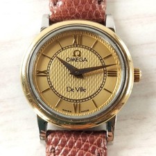 [Ottimo+] Omega De Ville Prestige 595.1471 Quarzo Funzionante Dal Giappone