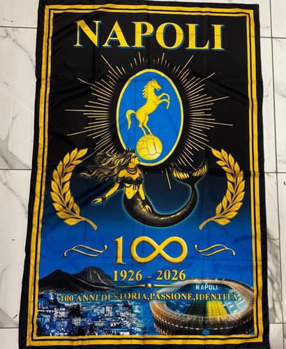 Bandiera napoli 100 anni - 100,