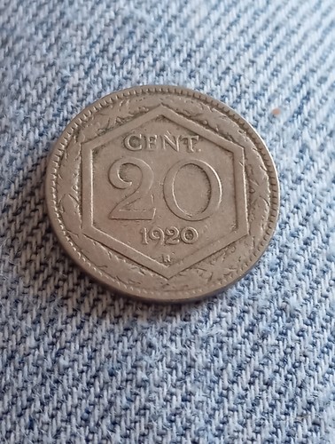 Centesimi esagono 1920 - 20,