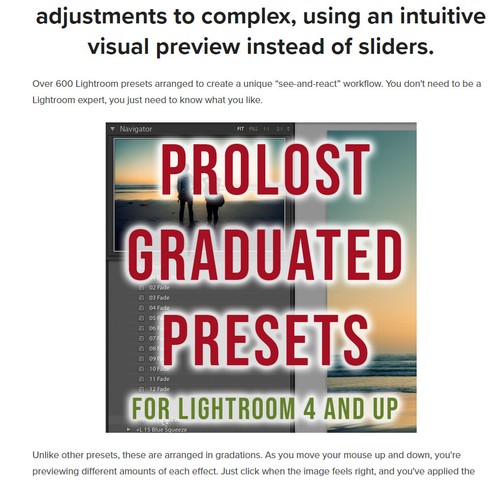 Prolost lightroom preset adobe - preset,