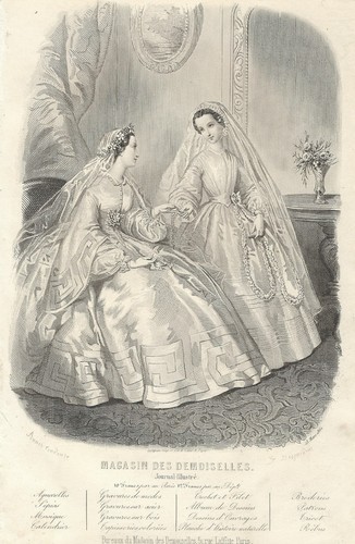 Stampa antica moda francese - antica,