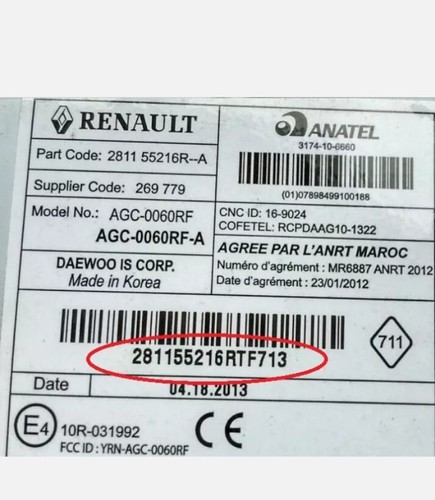 Codici radio renault - codici, 5