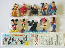 TOPOLINO MICKEY MOUSE 2004 _SORPRESINE ZAINI (serie completa 10 pezzi + cartina)