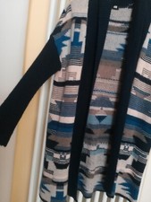 CARDIGAN VINTAGE DONNA MAGLIONE LUNGO H&M IN MISTO LANA E MOHAIR +REGALO COLLANA