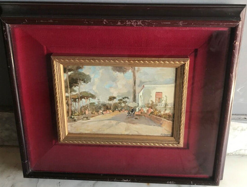 Dipinto olio con cornice - ad,