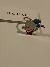 anello  disney x gucci paperino, argento 925